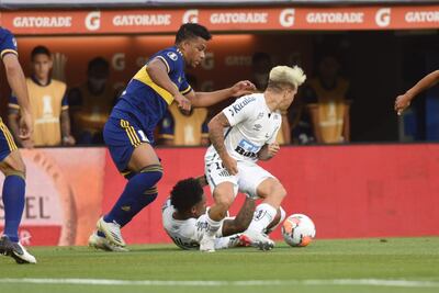 Boca Juniors y Santos igualaron sin goles en la ida.