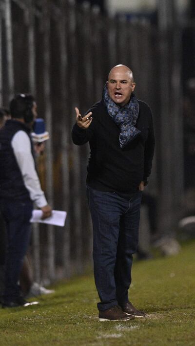 Así vivió Fernando Jubero el duelo con Olimpia, el lunes pasado.