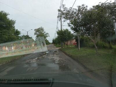 Lamentable estado de la avenida Soldado Robustiano Quintana