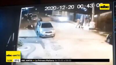 El accidente se registró en Luque poco después de la medianoche del domingo.