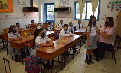 En instituciones educativas privadas las clases presenciales ya se desarrollan normalmente.