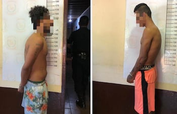 Los dos sospechosos quedaron detenidos por orden del fiscal Carlos Almada.