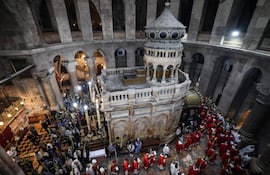 Iglesia de Santo Sepulcro, en la Ciudad Vieja de Jerusalén. (AFP)