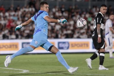 Joaquín Papaleo, durante la final de la Supercopa Paraguay.