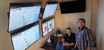 El centro de monitoreo de la aplicación ERSOS.