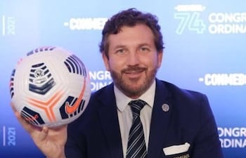 El presidente de la Conmebol Alejandro Domínguez promovió la querella contra del periodista Marcos Velázquez.