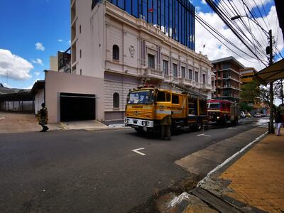 Incendio en el edificio de la Vicepresidencia de la República.