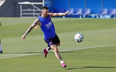 Lionel Messi no se presentó a la primera practica del Barcelona.