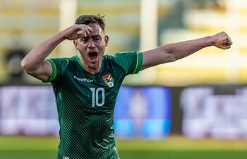 Fernando Saucedo marcó el gol boliviano ante Colombia, en la fecha pasada.