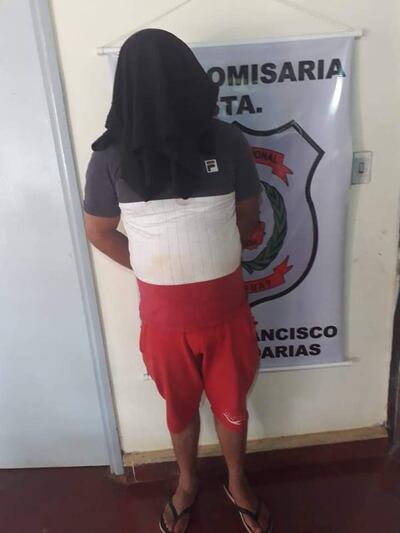 Patricio Ariel Benítez Quintana, detenido.