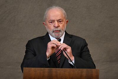 El presidente de Brasil Luiz Inácio Lula da Silva
