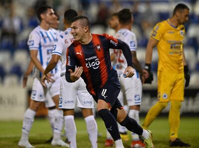 Braian José Samudio (26 años) festeja su tanto, con el que Cerro Porteño venció al “12”. Fue el cuarto gol en 14 partidos del altoparanaense con el Ciclón.