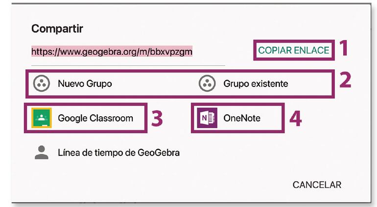 GeoGebra (Compartir una actividad)