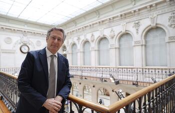 El investigador estadounidense Michael Hall-en la imagen-durante la entrevista con Efe horas antes de recibir el Premio Fronteras del Conocimiento de la Fundación BBVA por descubrir el mecanismo que regula el crecimiento celular y abre nuevas vías terapéuticas contra el cáncer, la diabetes y el envejecimiento.