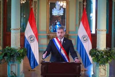 El presidente de la República, Mario Abdo Benítez, presentó ayer ante el Congreso Nacional su informe de gestión anual.