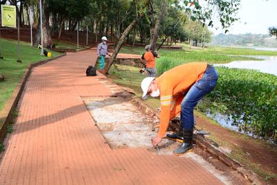 Los trabajos son realizaron con obreros e insumos de la Municipalidad de Ciudad del Este.