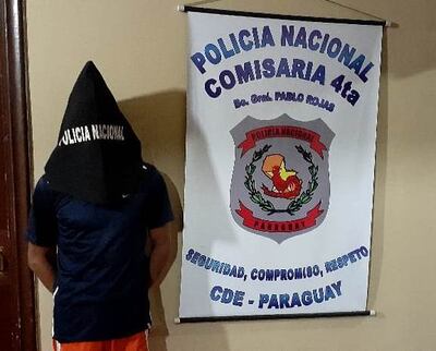 Isaac Abilio Ortega Recalde, detenido.