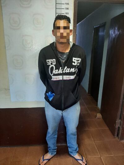 Dejesús Abraham Montanía Cáceres, detenido.