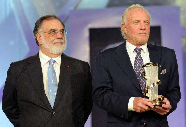 Francis Ford Coppola y James Caan en un evento realizado en Marrakesh, en el año 2010.