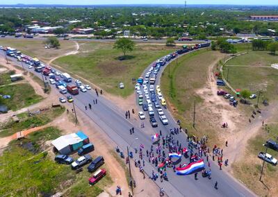 Habitantes de Villa Hayes, Remansito y Chaco’i se movilizaron.