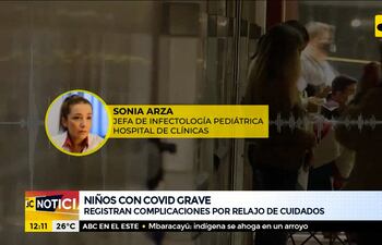 Tres niños con covid grave en el hospital de clínicas