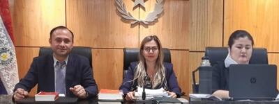 El Tribunal de Sentencia que encontró culpable a Jonatan Javier Acuña Gaona y lo condenó a 12 años de prisión.