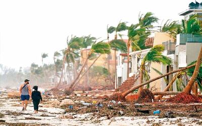 Huracán en Miami, Florida.