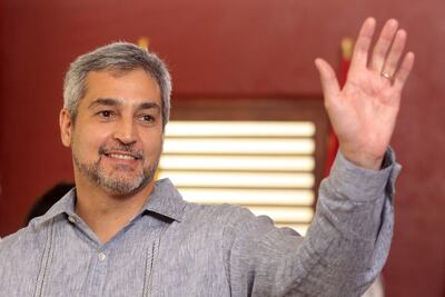 El presidente Mario Abdo Benítez.