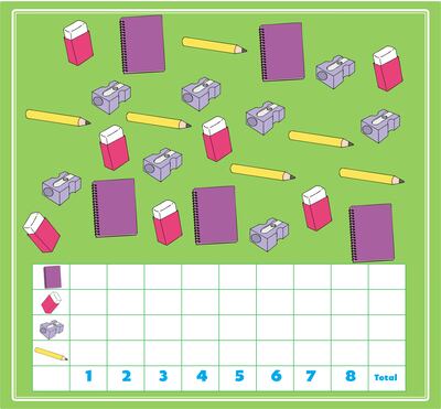 A contar los útiles escolares