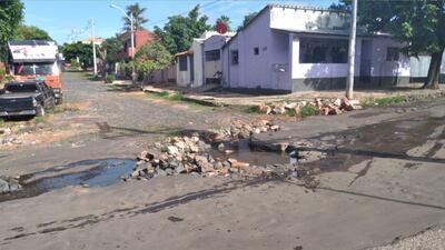 Pozo arrunia calle del barrio Nazareth