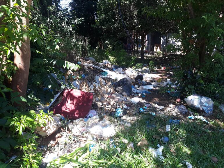 Vecinos del barrio Reducto de San Lorenzo, y miembros de la Comisión San Cayetano, denuncian vertedero clandestino maloliente.