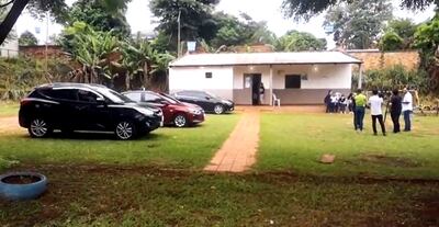 La Unidad de Salud Familiar asaltada esta mañana por los delincuentes.