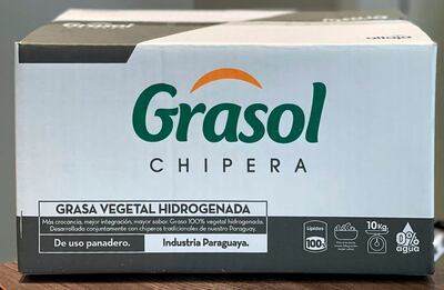 Grasa vegetal hidrogenada Grasol Chipera es uno de los productos de la empresa Altaja S. A.