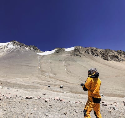 Un paraguayo en lo alto del Aconcagua