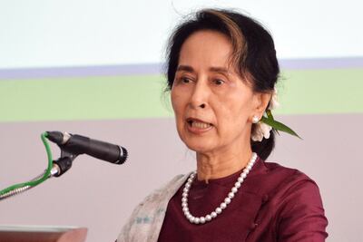 Aung San Suu Kyi.