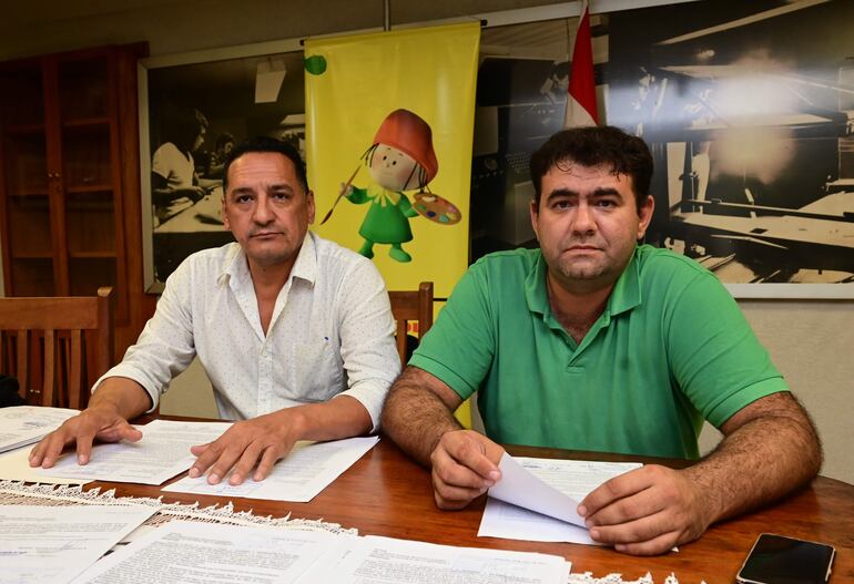 Julio César Núñez y Miguel Rodríguez, representantes del Sifuessap, pidieron intervención del Erssan y de la Procuraduría General de la República en la Essap.