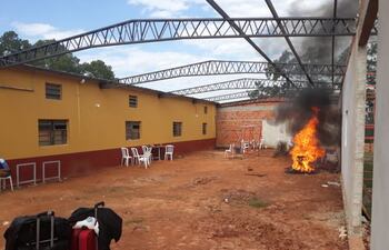 Vandalismo en albergue de Cnel. Oviedo.