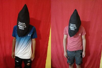 Los detenidos por el hecho.