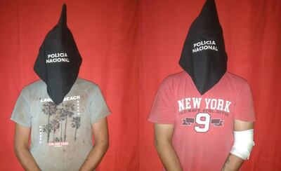 César Fernando Rodríguez Núñez y su hermano Pedro Andrés Rodríguez Muñoz, detenidos.