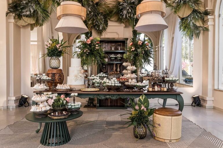 La decoración fue montada por Mónica Casella.