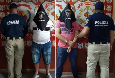 Los detenidos quedaron a disposición del fiscal de turno, Luis Trinidad.