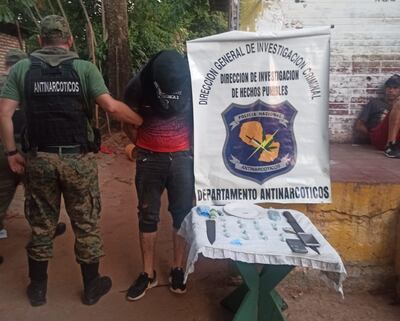 Nelson Ramón Duarte Martínez, de 30 años, detenido por la Policía.