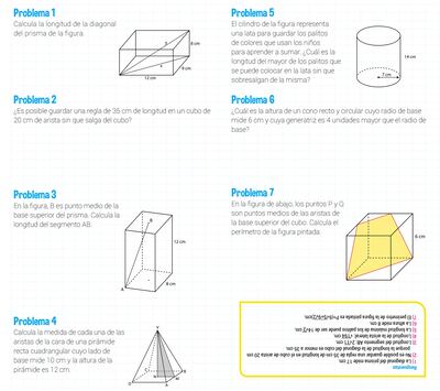 El teorema de Pitágoras en cuerpos geométricos