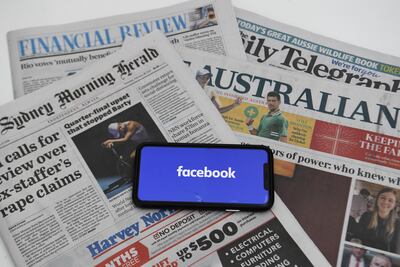 En Australia estudian una ley que prescribe el pago de Facebook por el uso de contenidos periodísticos.