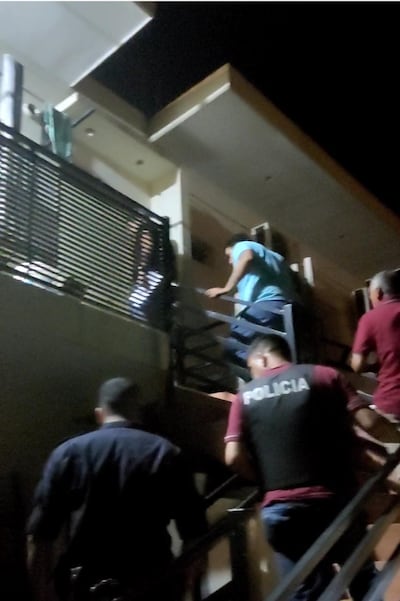 Allanamiento realizado por comitiva fiscal.