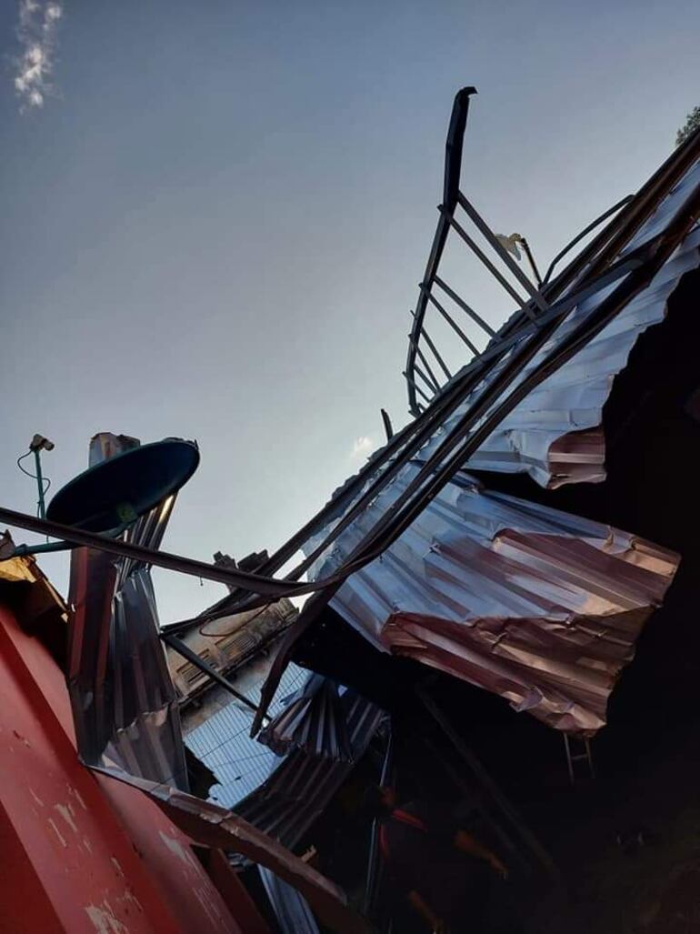 Destrozos en el mercado municipal de Paraguarí