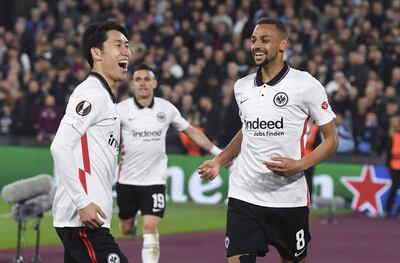 El Eintracht ganó en Londres al West Ham United