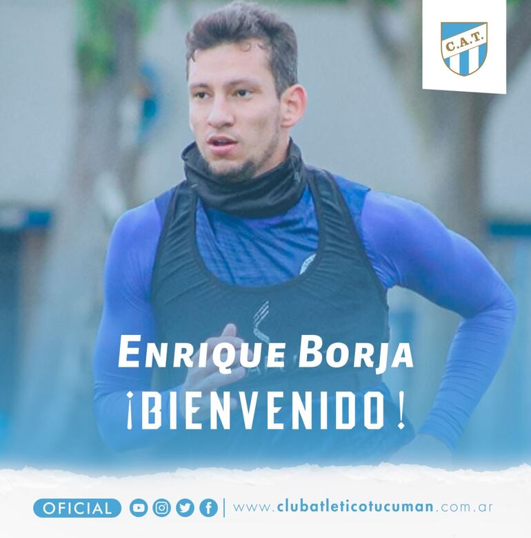 Enrique Borja, nuevo fichaje de Atlético Tucumán.