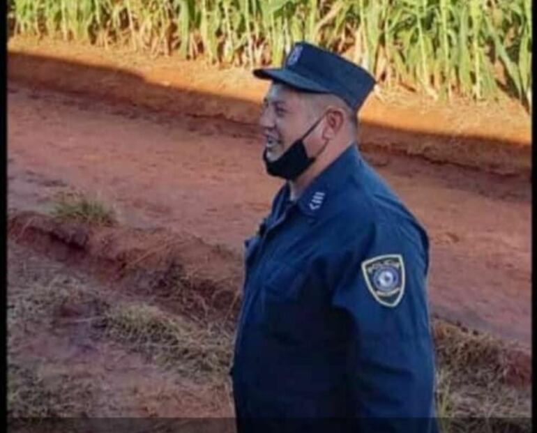 Darío Colmán Santacruz, agente policial fallecido.