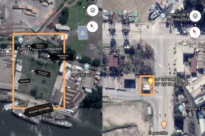 En la foto se puede notar el amplio depósito franco que entregó la ANNP en Buenos Aires, a cambio de uno mucho más pequeño.